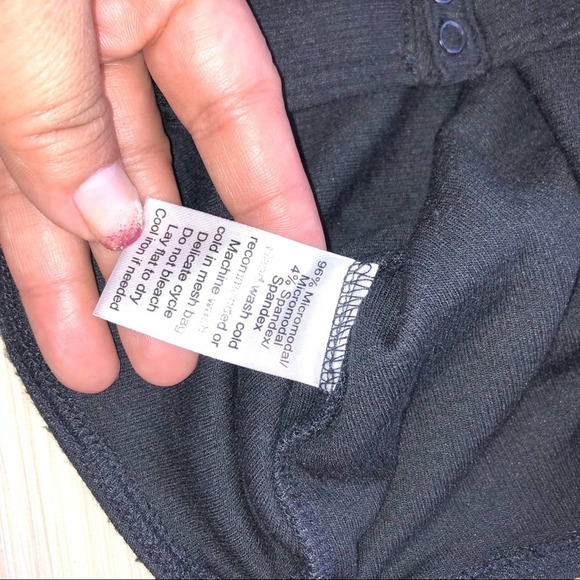 ATM Black micromodal one shoulder bodysuit Large - Picture 8 of 8